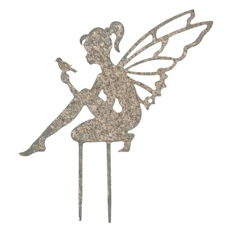 Zápich do záhonu s patinou víla – 31x1x33 cm