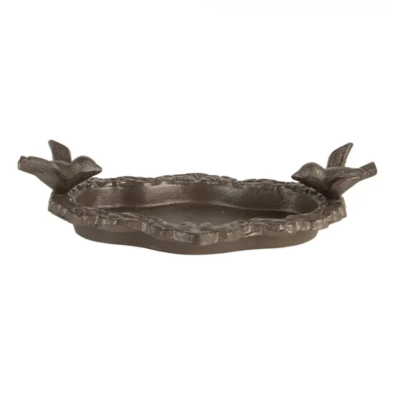 Litinové krmítko / pítko pro ptáky ve tvaru květu – 27x14x6 cm
