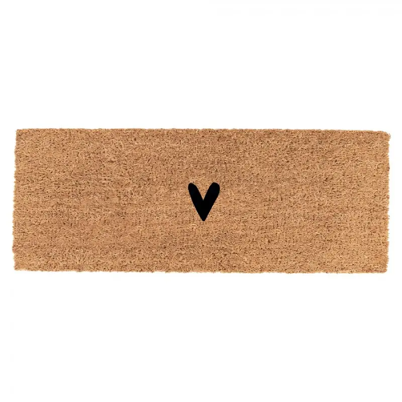 Podlouhlá kokosová rohožka Minimalist Heart – 75x22x2 cm