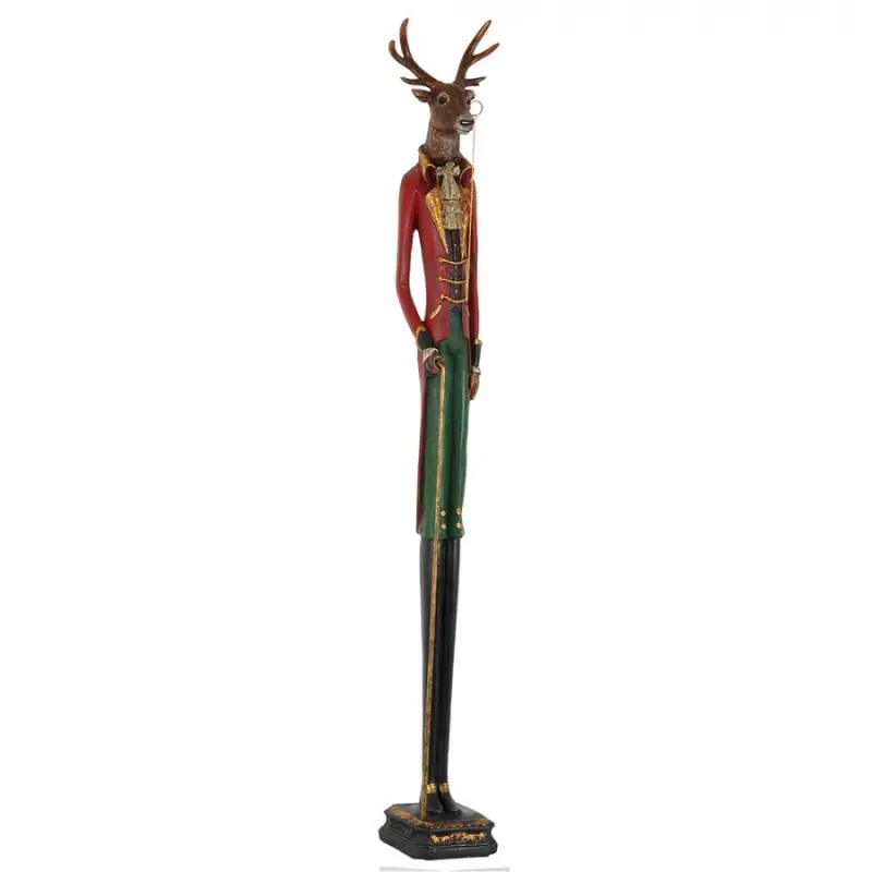 Dekorace jelen - 12*12*92 cm Clayre & Eef