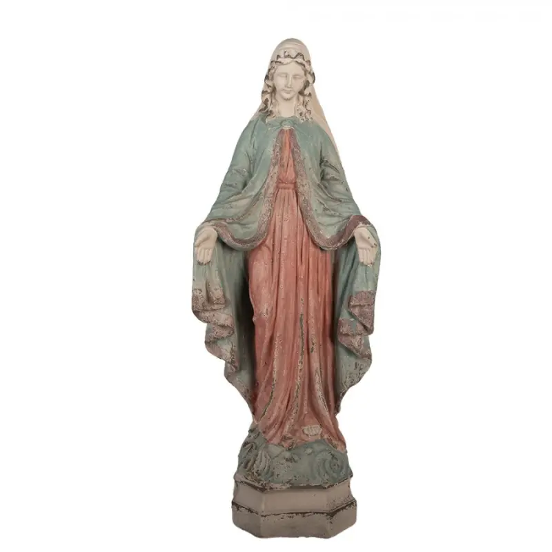 Béžová keramická dekorativní figurka Marie – 24x16x63 cm