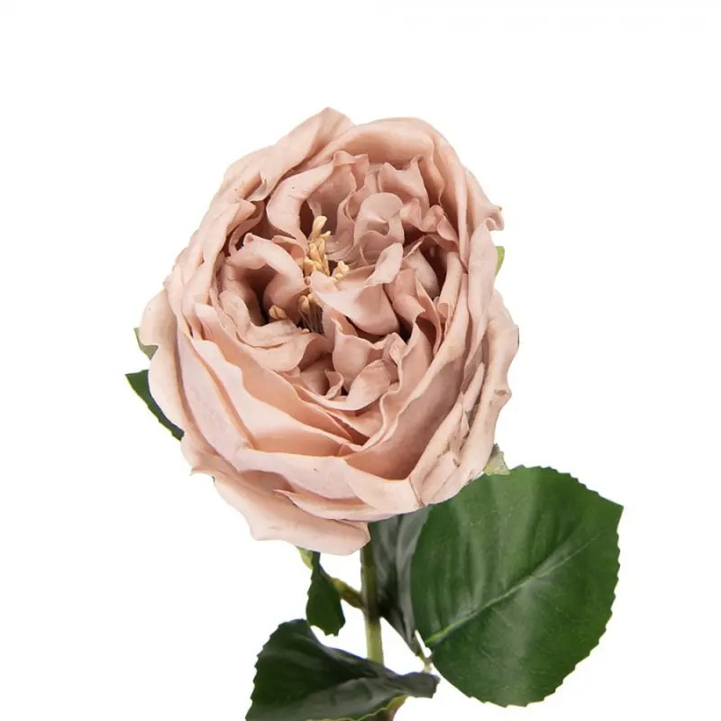 Umělá květina růžová růže – 43 cm
