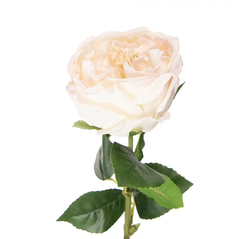 Umělá květina růžová růže – 43 cm_1