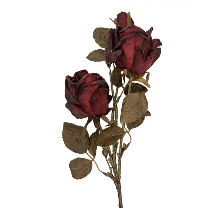 Umělá květina růžová růže – 70 cm_1