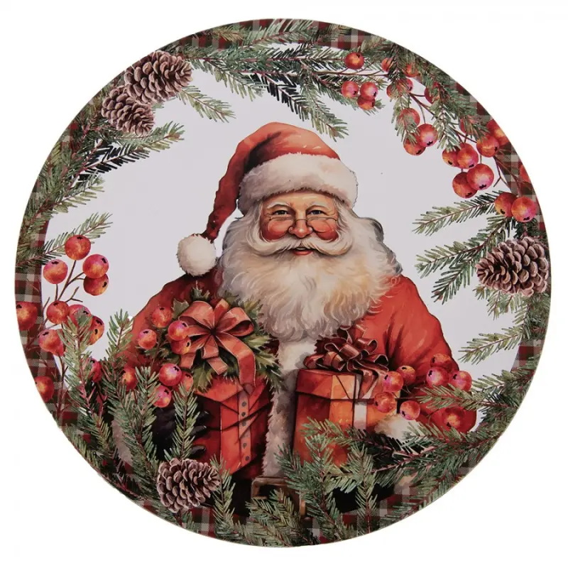 Bílý plastový servírovací talíř – 40 cm