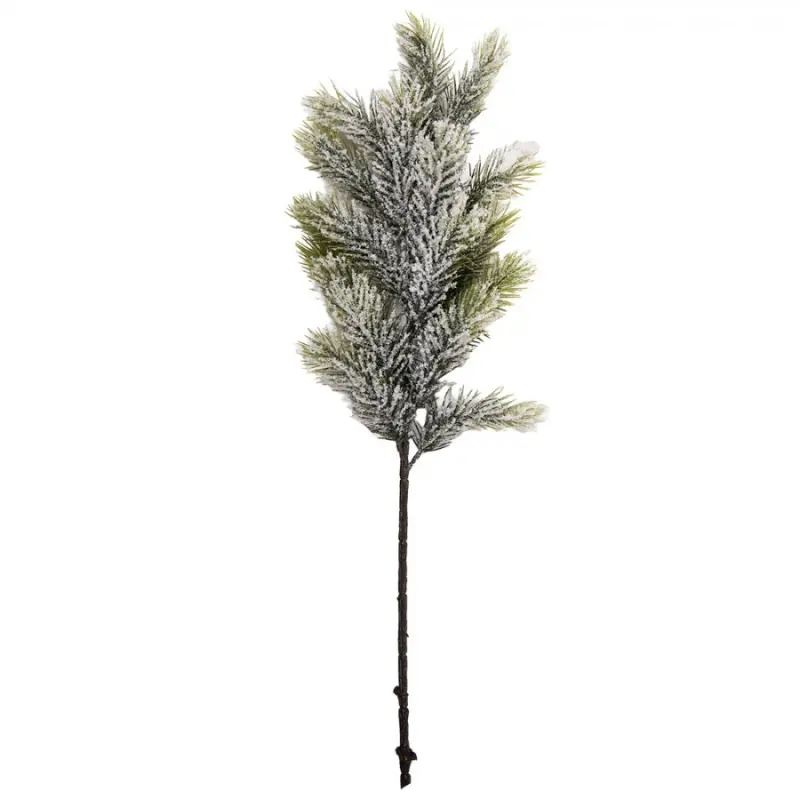 Vánoční dekorace zápich zasněžená jehličnatá větvička - 15*7*60 cm Clayre & Eef