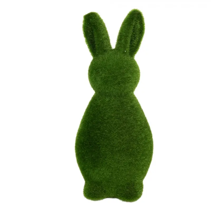 Zelená dekorativní figurka králíka Rabbit Flock Green L - Ø 10*25 cm Clayre & Eef