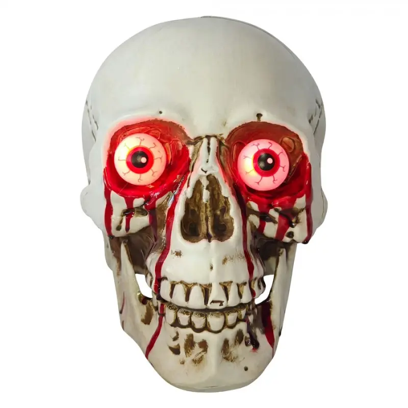 Bílá plastová halloweenská dekorace_7