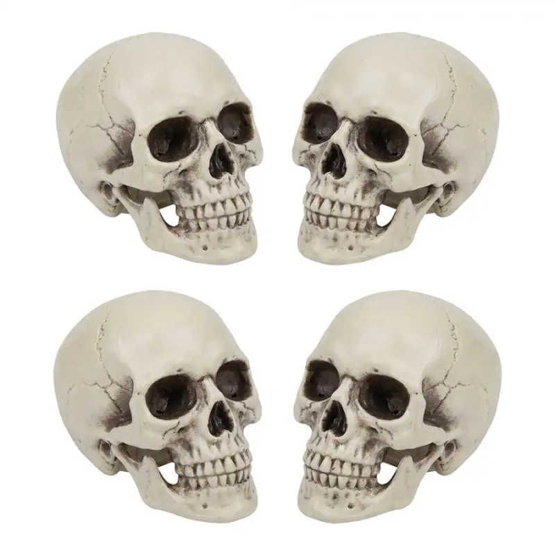 Bílá plastová halloweenská dekorace_11