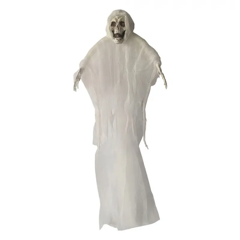 Bílá plastová halloweenská dekorace_13