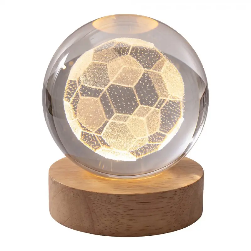 Hnědá skleněná stolní lampa