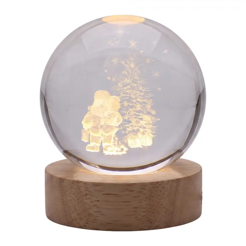 Hnědá dřevěná stolní lampa_2