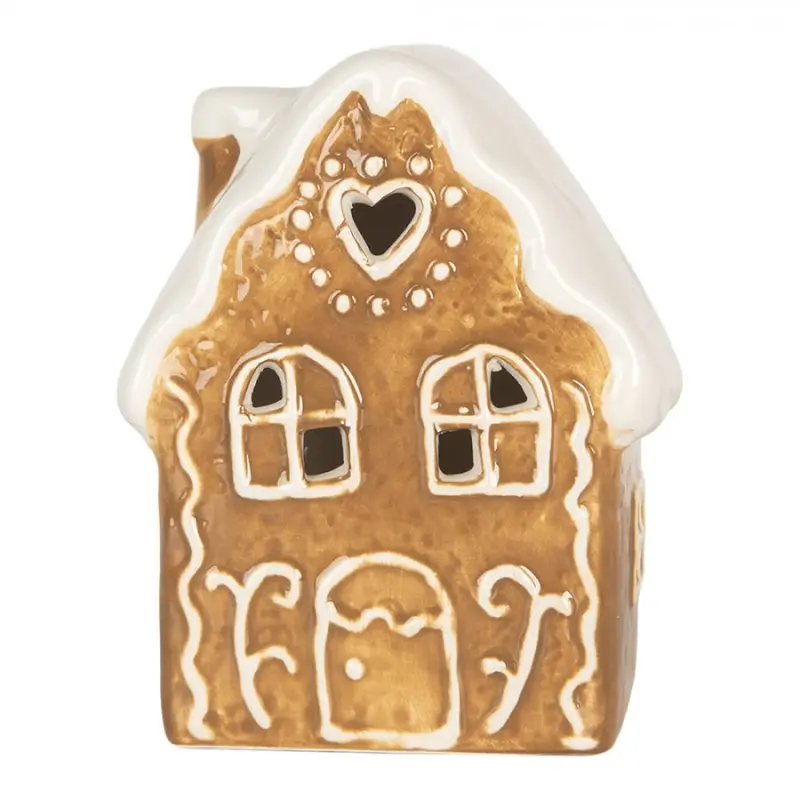 Perníková LED chaloupka Gingerbread Cott - 8*6*11 cm Clayre & Eef