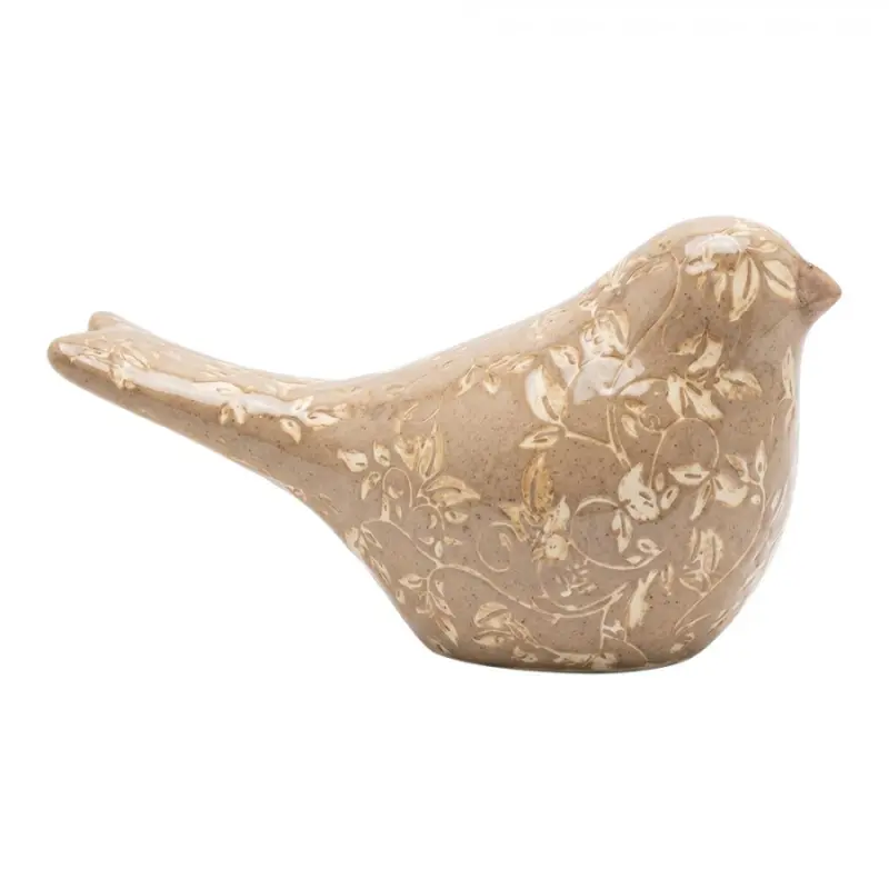 Dekorace keramický ptáček Vintage Charm L - 21*9*12 cm Clayre & Eef