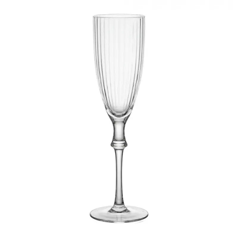 Sklenička na šampaňské s žebrováním - Ø 5*24 cm / 150 ml Clayre & Eef