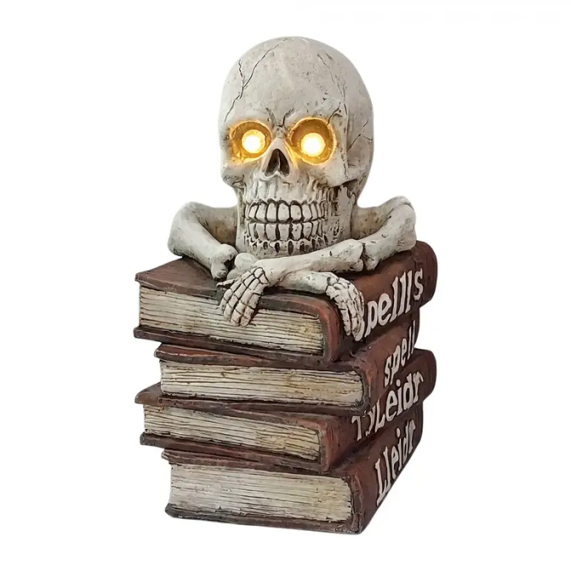 Bílá plastová halloweenská dekorace_14