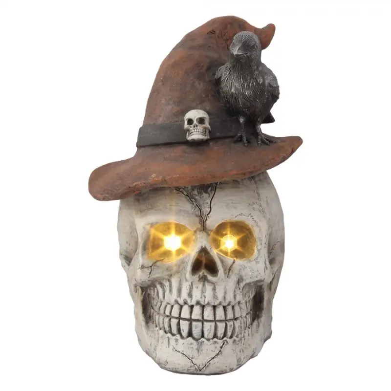 Bílá plastová halloweenská dekorace_15