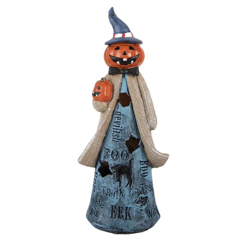 Modrá plastová halloweenská dekorace – 10x8x23 cm