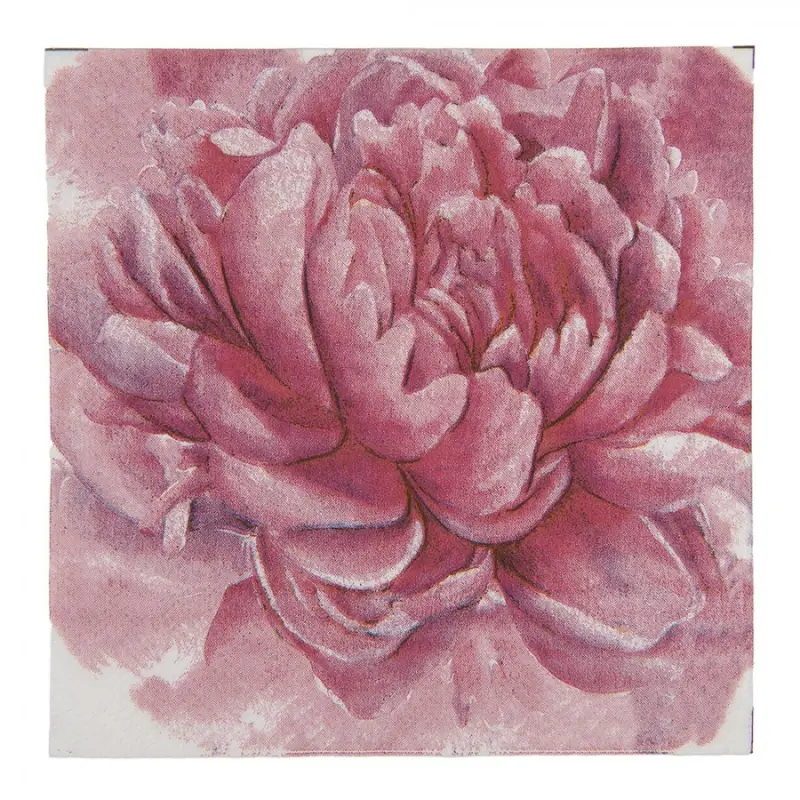 Sada 20 růžových papírových ubrousků – 33x33 cm_4