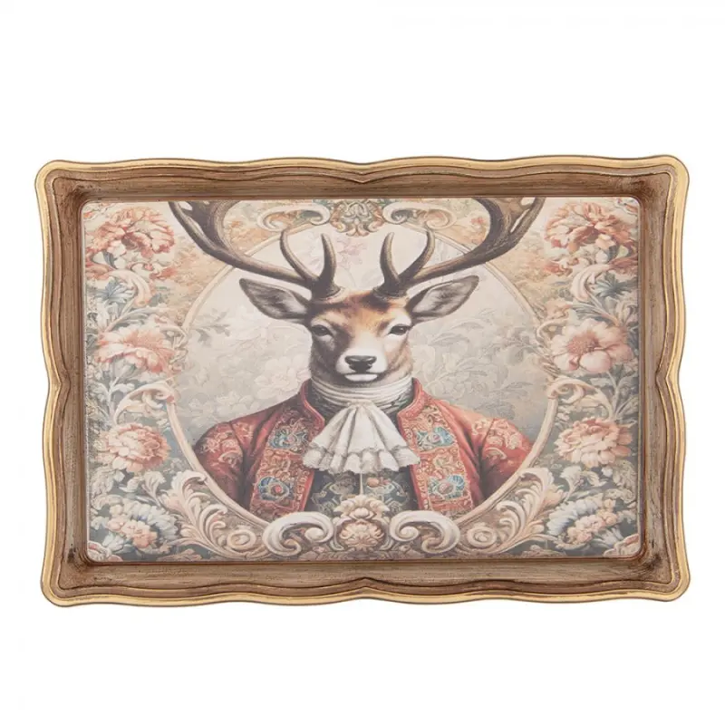 Béžový plastový podnos – 31x22x2 cm_1