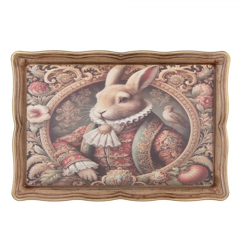 Béžový plastový podnos – 31x22x2 cm_5