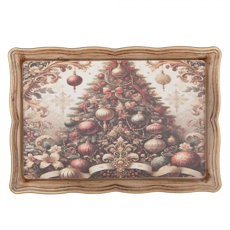 Béžový plastový podnos – 31x22x2 cm_4