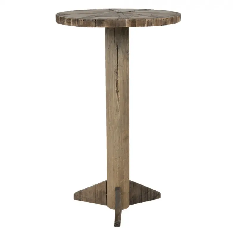 Dřevěný přírodní odkládací stolek Annejet – 38x62 cm
