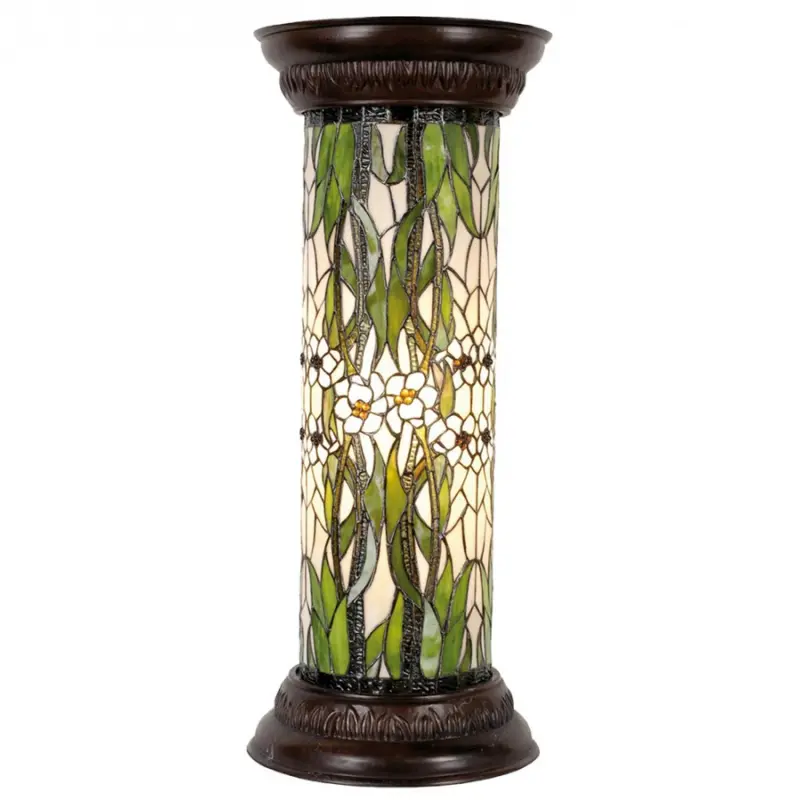 Stojací lampa Tiffany - Ø 31*78 cm 1x E27 / Max 60W Clayre & Eef