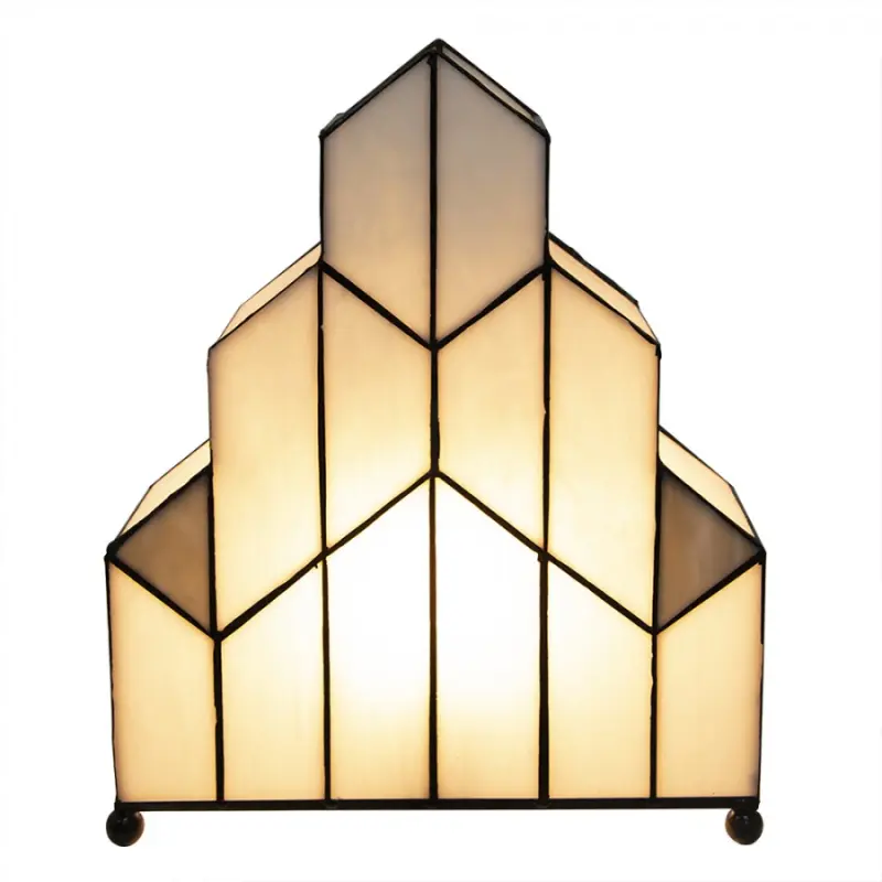 Stolní lampa Tiffany v neobvyklém tvaru Pietronella – 30x4x25 cm