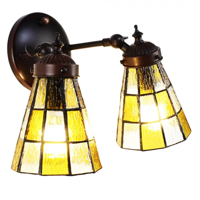 Nástěnná lampa Tiffany Anki – 30x23x23 cm