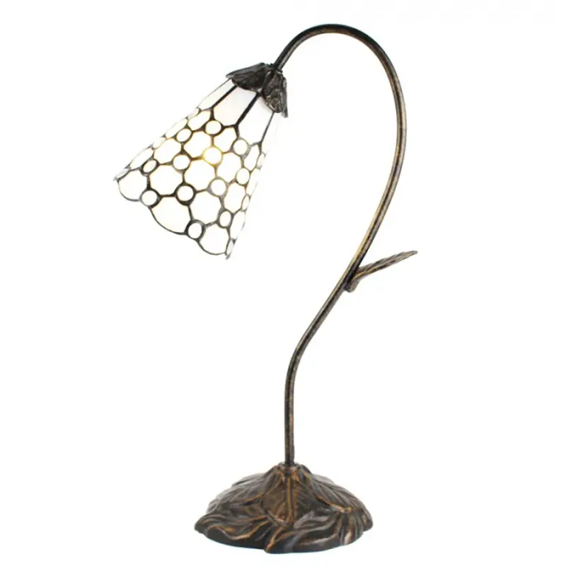Stolní Tiffany lampa kamínky TransparentEye – 30x17x48 cm
