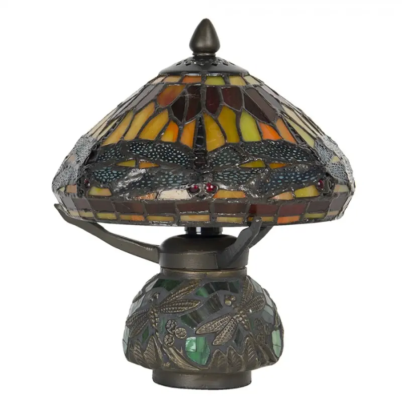 Stolní lampa Tiffany - Ø 22*21 cm 1x E14 / Max 40W Clayre & Eef