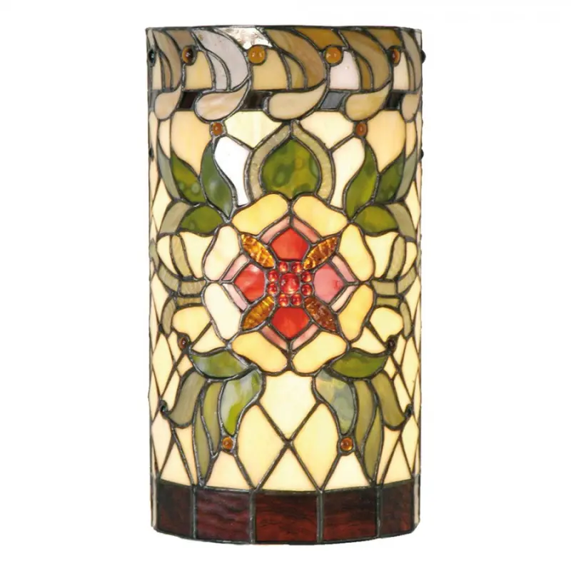 Nástěnná lampa Tiffany - 20*11*36 cm 2x E14 / Max 40W Clayre & Eef