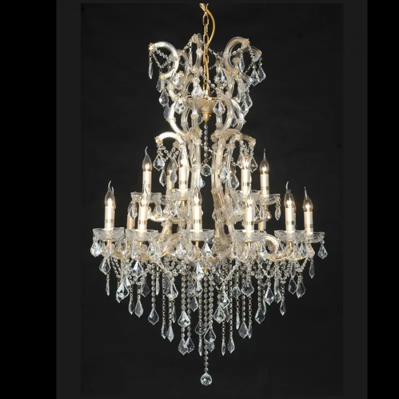 Křišťálový lustr Cora - Ø 85*120/230 cm 18x E14/40W Clayre & Eef