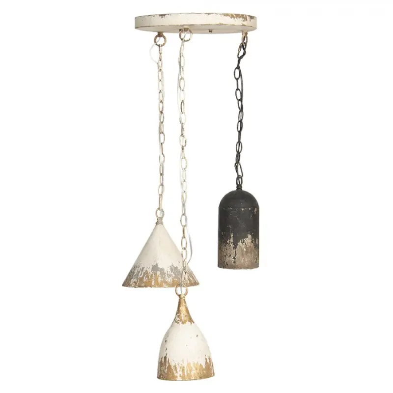 Stropní vintage lustr s patinou Le Trio – 70x95 cm