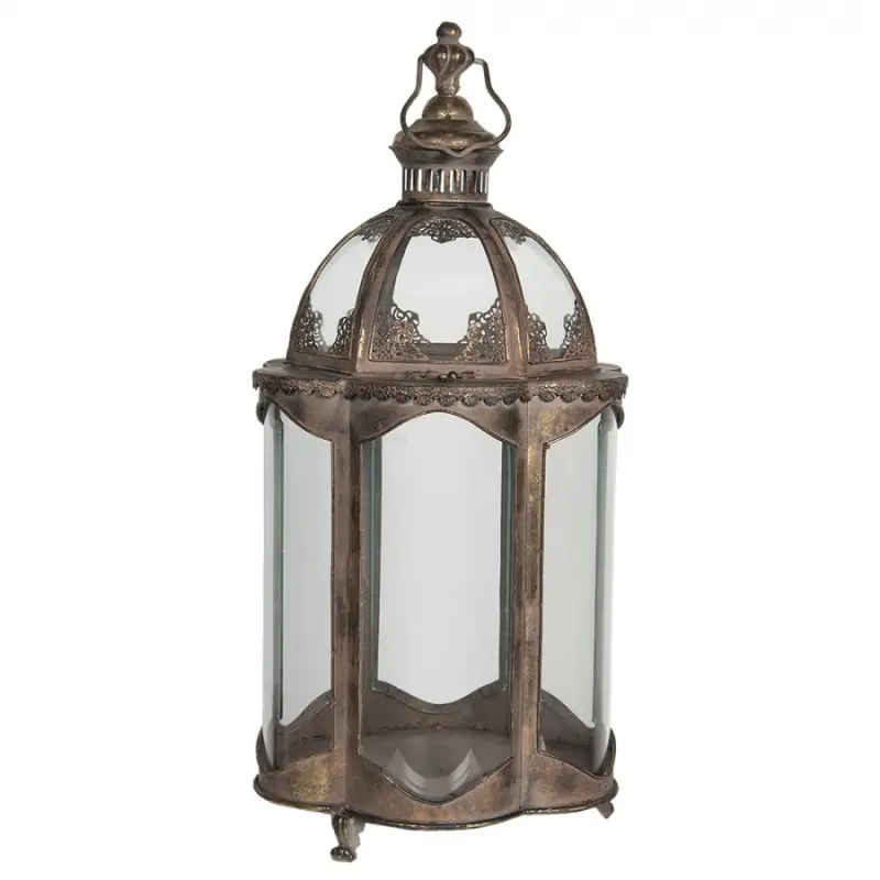 Velká lucerna v orientálním stylu Brechtje – 34x32x69 cm