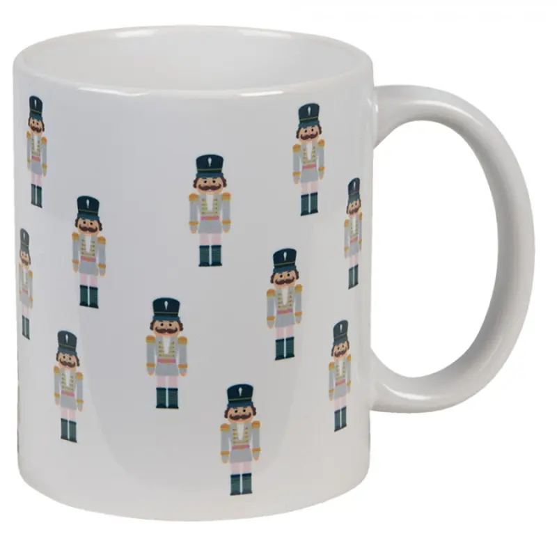 Keramický hrneček s Louskáčkem - Ø 9*10 cm / 300 ml Clayre & Eef