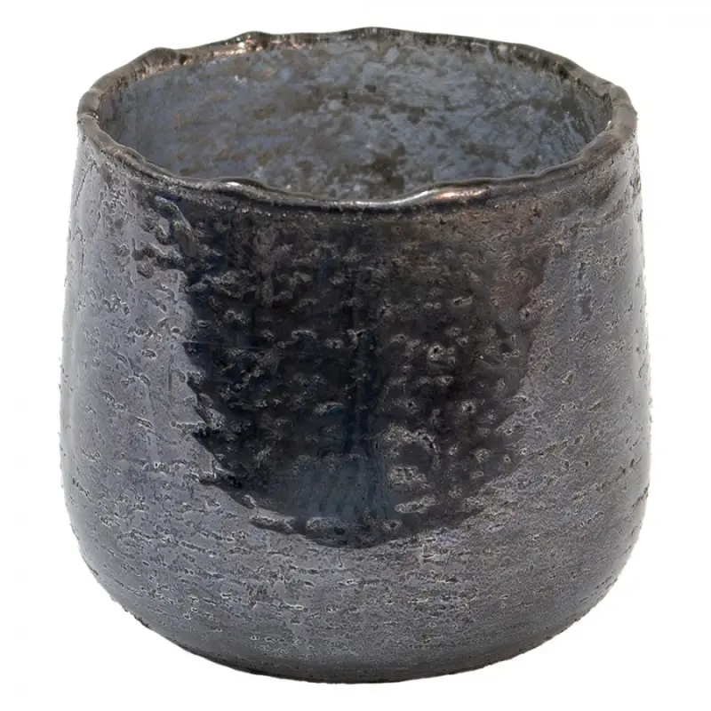 Skleněná čajová svíčka Houder Grey 9*8 cm – 9x8 cm