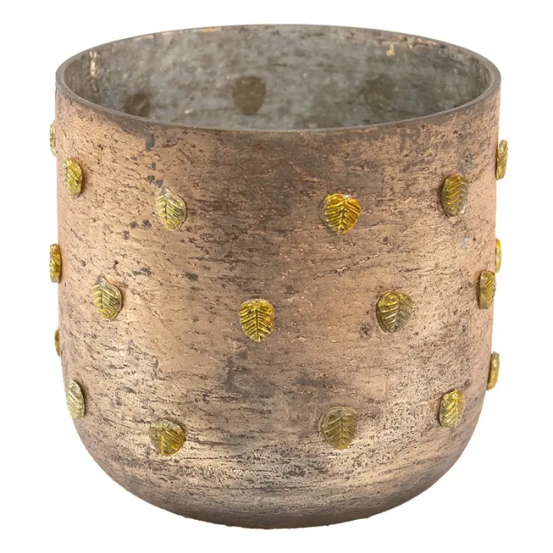Stojan na čajovou svíčku Zlatý 13*13 cm – 13x13 cm