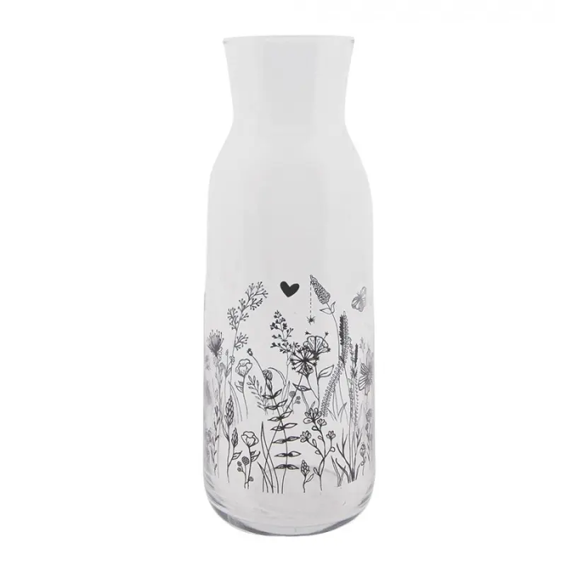 Skleněná karafa s květinami Flora And Fauna – 1000 ml