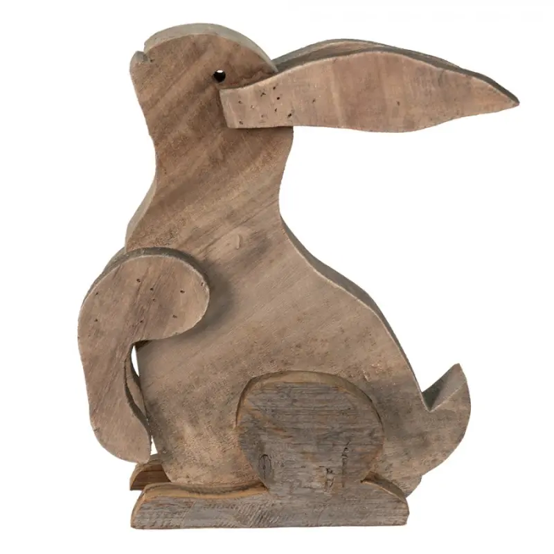 Dekorace Socha Králík Hnědý 23*11*33 cm – 28x11x33 cm