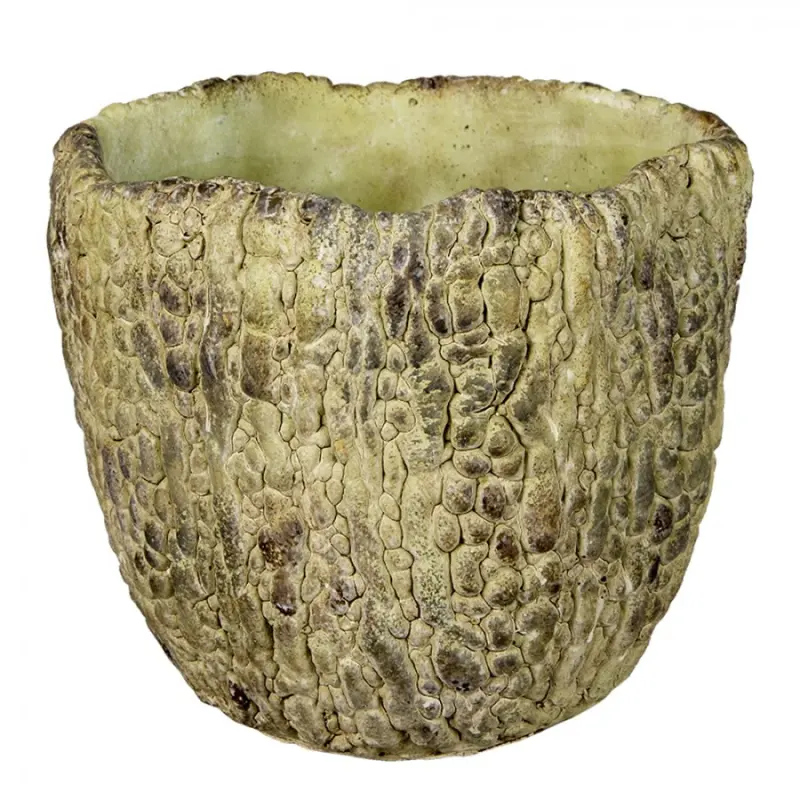 Cementový květináč se vzorem L- Ø 20*18 cm – 20x18 cm