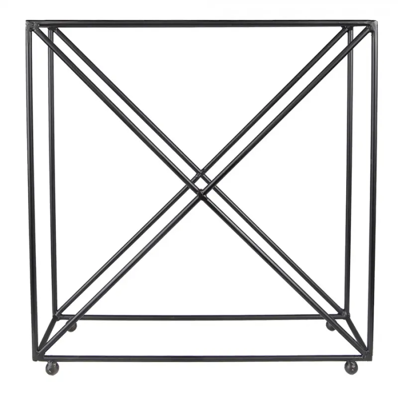 Stojan na víno černý 44x15x45 cm – 44x15x45 cm