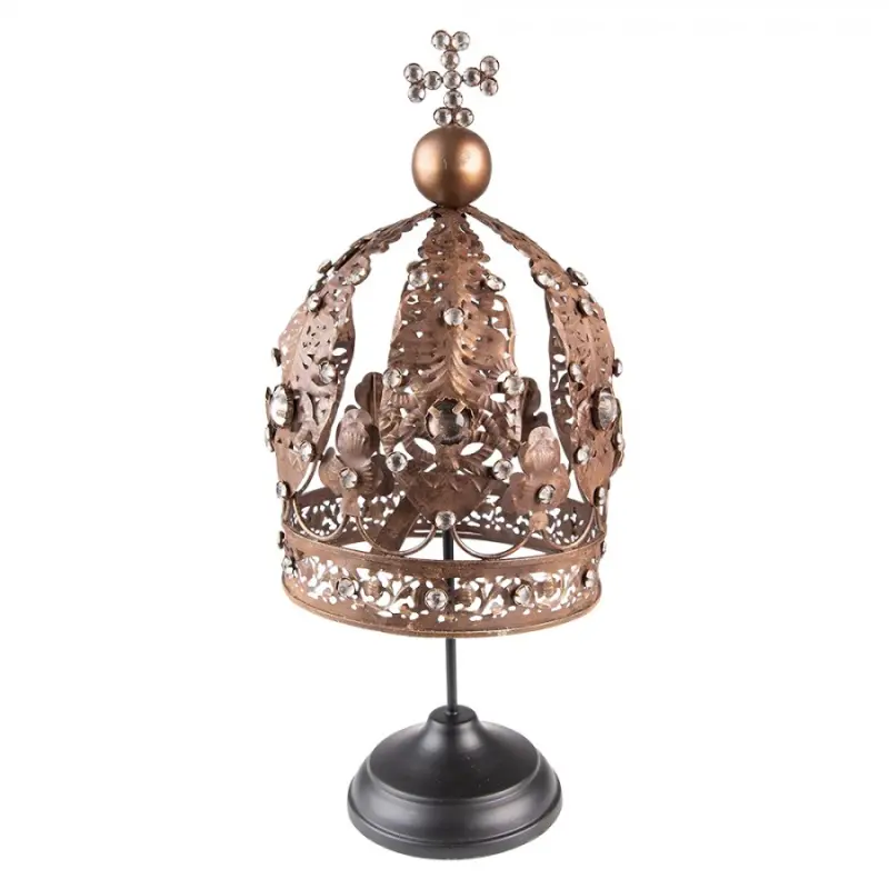 Dekorace Crown Brown 16x40 cm – 16x40 cm