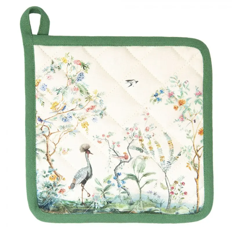 Chňapka-podložka Birds in Paradise - 20*20 cm Clayre & Eef