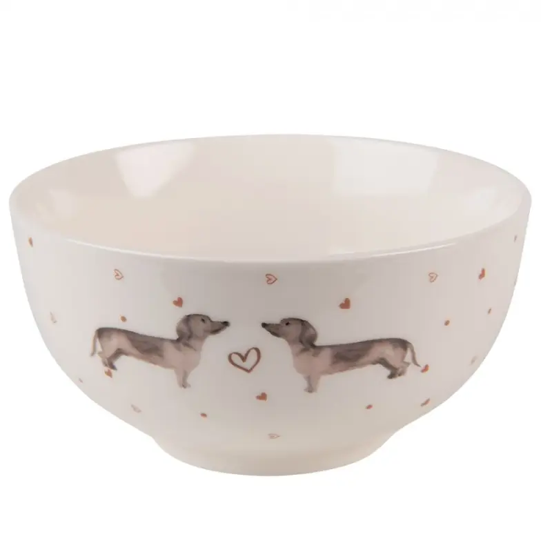 Porcelánová miska s jezevčíkem Dachshund Love – 500 ml