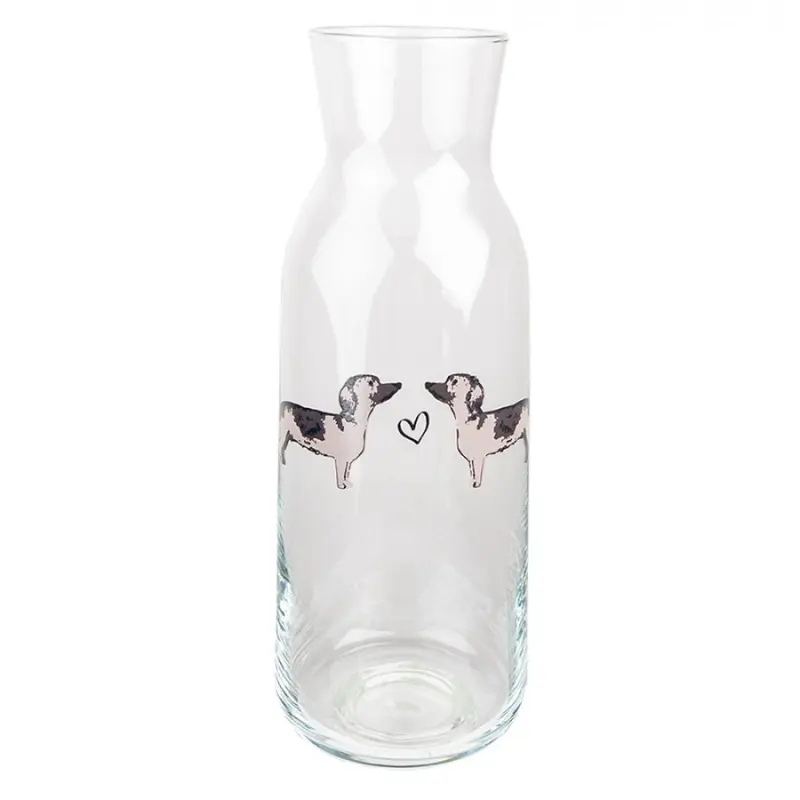 Skleněná karafa s jezevčíky Dachshund Love – 1000 ml