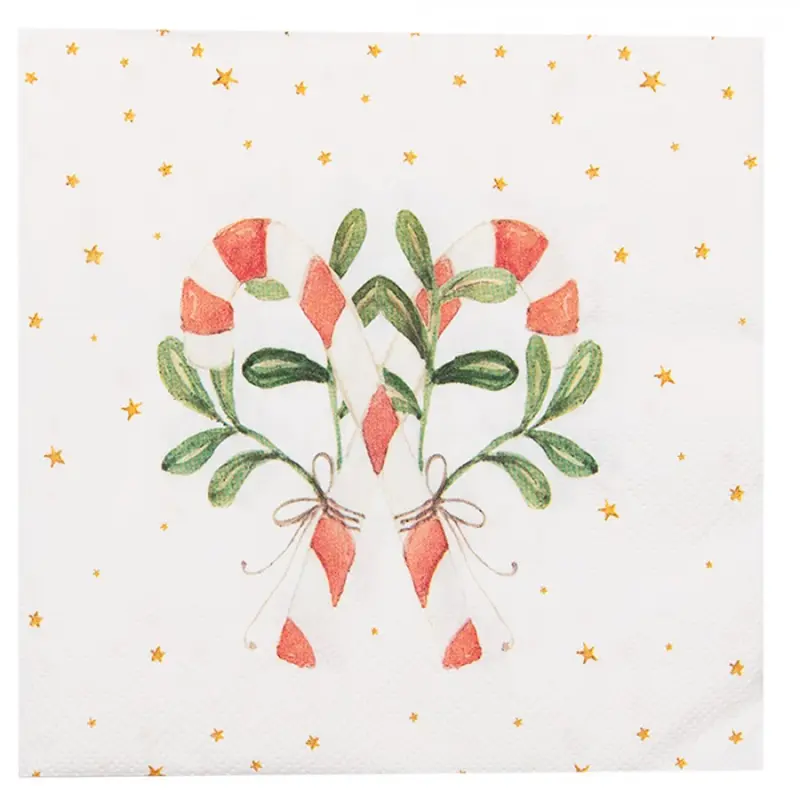Papírové kapesníky s lízátky Happy Little Christmas – 33x33 cm