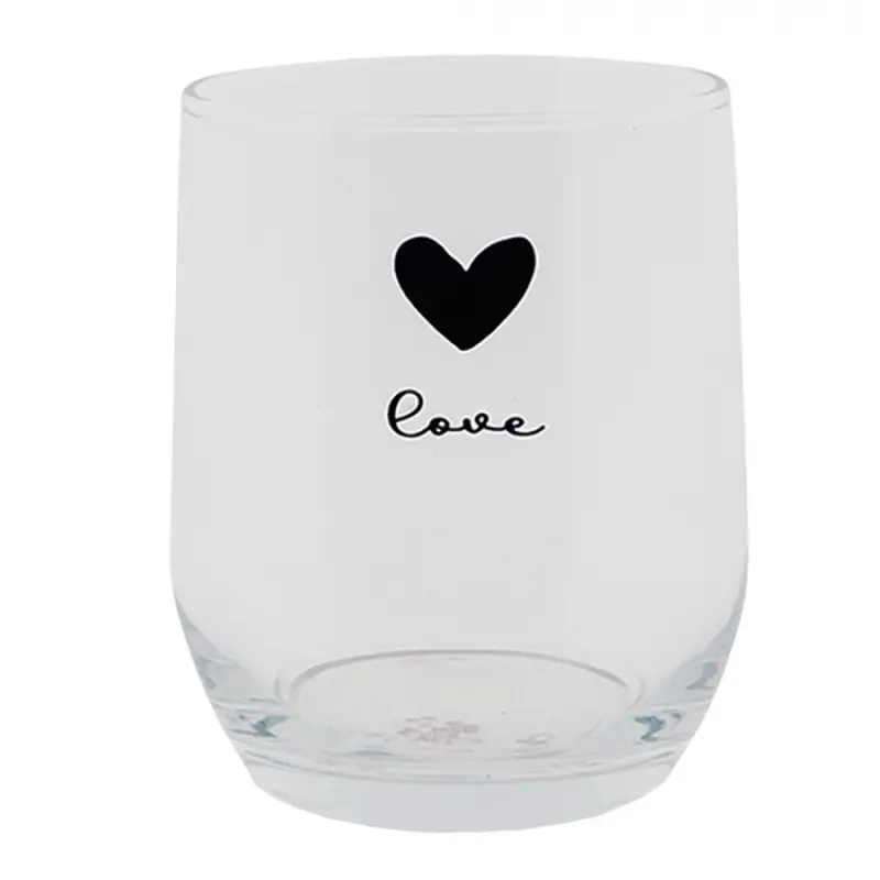 Sklenička se srdíčkem Love Birds – 300 ml