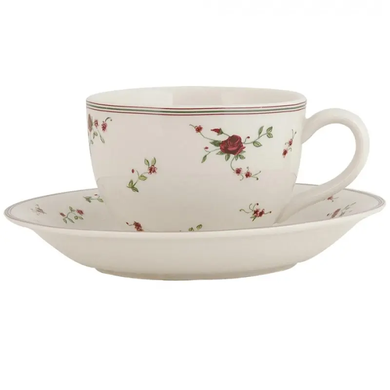 Šálek s podšálkem La Petite Rose - 0,20 l Clayre & Eef